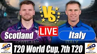 Scotland vs Italy Score | SCO vs vs ITA Score 7th T20 Commentary | T20 World Cup 2026