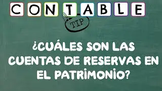 ¿CUÁLES SON LAS CUENTAS DE RESERVA EN EL PATRIMONIO?
