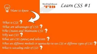 Learn CSS - Understand basic concept of CSS (Just in 34 Min)