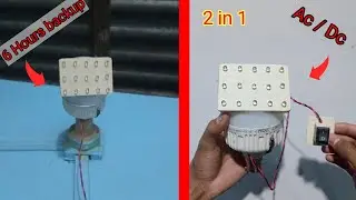 How To Make A Ac/Dc Light At Home.Fully Home Made Ac/Dc Bulb.
