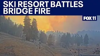 Bridge Fire: Mountain High Ski Resort uses snow-making machines to fight flames