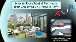 How to Trace Roof & Penthouse from Imported CAD File in Revit | Step-by-Step Tutorial