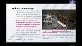 ATLAS Colloquium: Ethics in Game Design