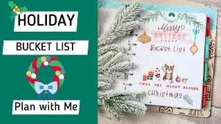 PLAN WITH ME | MERRY HOLIDAY BUCKET LIST | HAPPY PLANNER CLASSIC