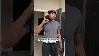 Preparing for a whopping as a child