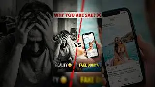 why you feel sad all the time.social media reality 😔 fake life on instagram 👁️.