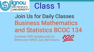 Business States And Mathematics BCOC 134