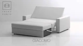Franz Fertig Schlafsofa Giacomo Verwandlung vom Sofa zum Bett