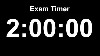 2-Hour Exam Timer ⏳ Long Focus Study + Mock Exam Practice
