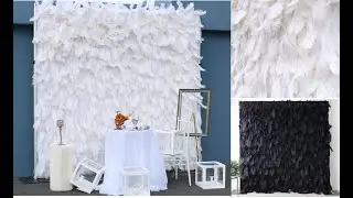 White feather wall ---decorate your party
