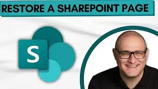 How to restore a previous version of the SharePoint page