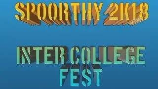 Spoorthy 2K18 (ENTHRALLING MINDS)