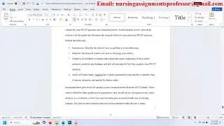 Literature Review - Final / NSG 324: Research and Evidence-Based Practice.