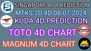 08-01-2024 MTKS 4D CHART TODAY | Magnum Sports Toto Kuda Prediction Today | Singapore 4D