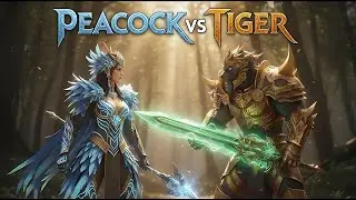 TIGER VS PEACOCK 🦚 Battle War for ground field 
