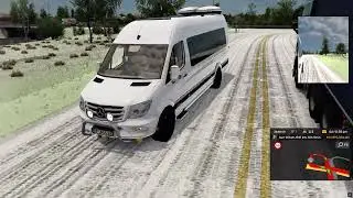 Euro Truck Simulator 2 : Mercedes Benz sprinter megamod. #mercedes #benz