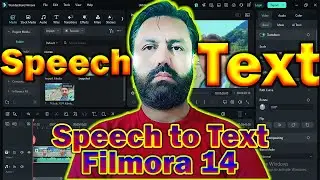 How to speech to text free in filmora 14 | how to add speech to text in filmora  14 in urdu/hindi