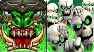 Super Monster Temple Dash 3D vs Castle Crush Free Strategy Card Games