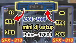 AHUJA Mini DJ Setup Amplifier LXA-1400 and Soundbox SPX-810 Price and review 