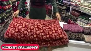 . Micro 9000 Modle❤️Bareez velvet Shawls 💯 
