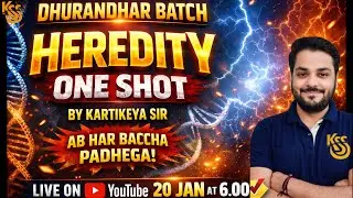 Heredity One Shot 🚀 | Class 10 Biology CBSE | Board + Concept Clear | Kartikeya Sir