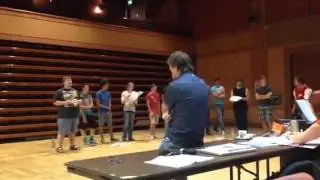 Malvern Theatres Young Company rehearsing Jesus Christ Superstar