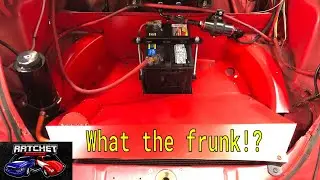 Battery Relocate and Patching the Frunk -- 1973 VW Super Beetle Subaru Swap
