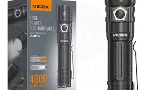 Портативний світлодіодний ліхтарик VIDEX VLF-A406 4000Lm 6500K