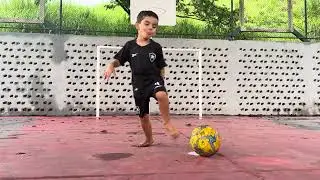 Desafio do travessão com meu irmão Gustavo