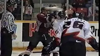 Malcolm MacMillan vs Tom Zanoski OHL Mar 16/02