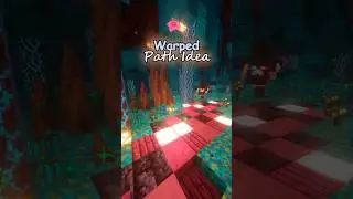 How to build a Warped Forest Inspired Path in Minecraft! #minecraft