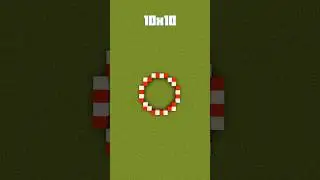 10x10 Circle Guide in Minecraft #shorts
