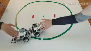 Campeonato de Sumo, grupo 1. Lego Mindstorms EV3 Education. Sensor t&aacute;ctil.