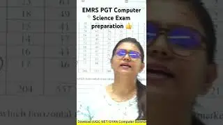 EMRS PGT Computer Science exam preparation 2023