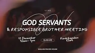 Morning session God servants meeting | Sermon by Joseph Benjamin Vijayawada | Shalem prayer house
