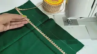 simple गोटा /lace ke साथ बनाए plazo pant का एकदम नया डिज़ाइन। plazo pant design with lace / gota
