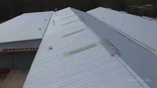 DRONE FOOTAGE OF METAL ROOF