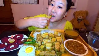 Wak Kappa Pork Curry || Garo Style || Eromba  And Dal Curry || Manipuri Mukbang