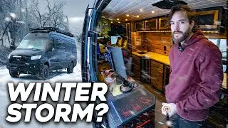 South East WINTER STORM Vanlife Camping