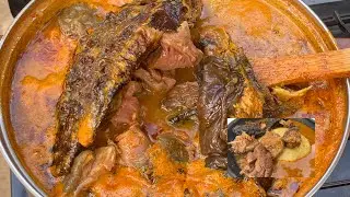 Ghanaian 🇬🇭 Assorted meat and fish pepper soup | Authentic Ghana meat & fish lights soup