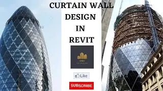 CURTAIN GLASS FAMILY | CURTAIN WALLS IN REVIT | DIFFERENT TYPES OF GLASS FAMILIES IN REVIT