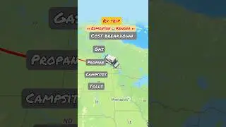 RV cost breakdown. Road trip across the Prairies to Ontario.🇨🇦 #rv #roadtrip #prairies