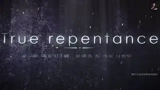 True repentance - Tamil Christian Message - Rev  Jagannathan