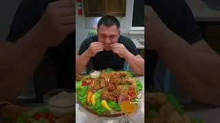 курица KFC 🍗  овощи вкусно 😋 мукбанг  рек топ привет....