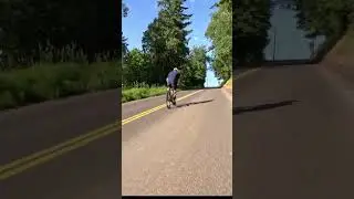 Josiah for the win!   4K. The Hill.  #bike #groupbikeride #oregon #happy