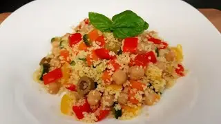 COUS COUS DI VERDURE E CECI, ricetta facile e veloce