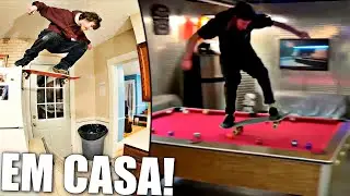SKATE EM CASA👀(Quebrando tudo)
