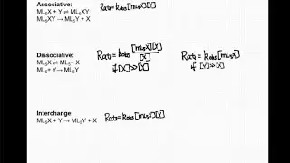 Reactions: Derivations of rate law for substitution reactions