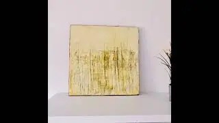 Bilde Serie Yachthafen 1 in Gelb Beige Kratztechnik