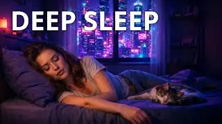 1 Hour Deep Sleep Synthwave &ndash; Calming Rain Lo-Fi Music for Sleeping All Night
